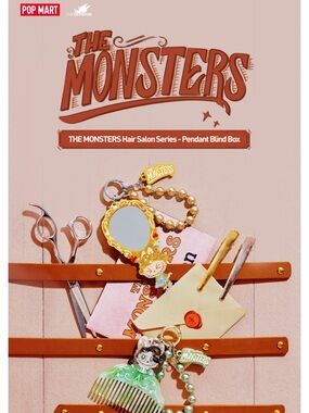🪮👹🪮 POP MART THE MONSTERS HAIR SALON SERIES PENDANT BLIND BOX 🪮👹🪮 NWT 🪮👹🪮